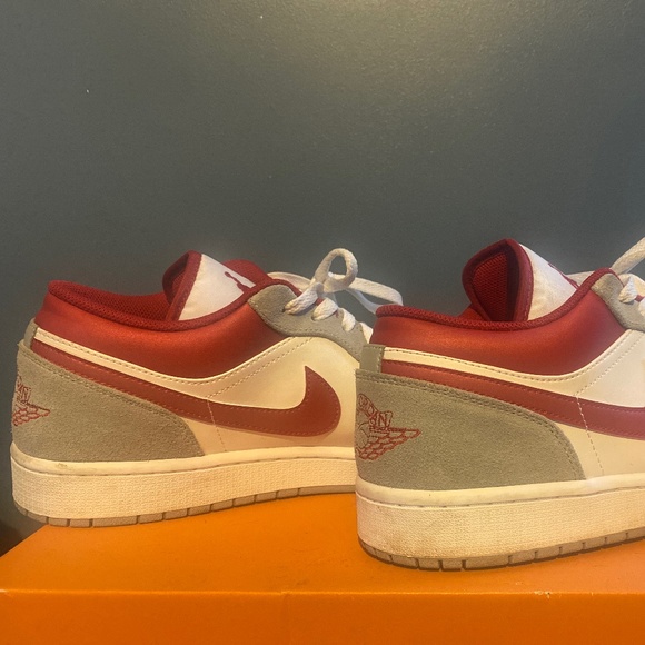 Jordan Other - Air Jordan 1 Low SE Light Grey Red